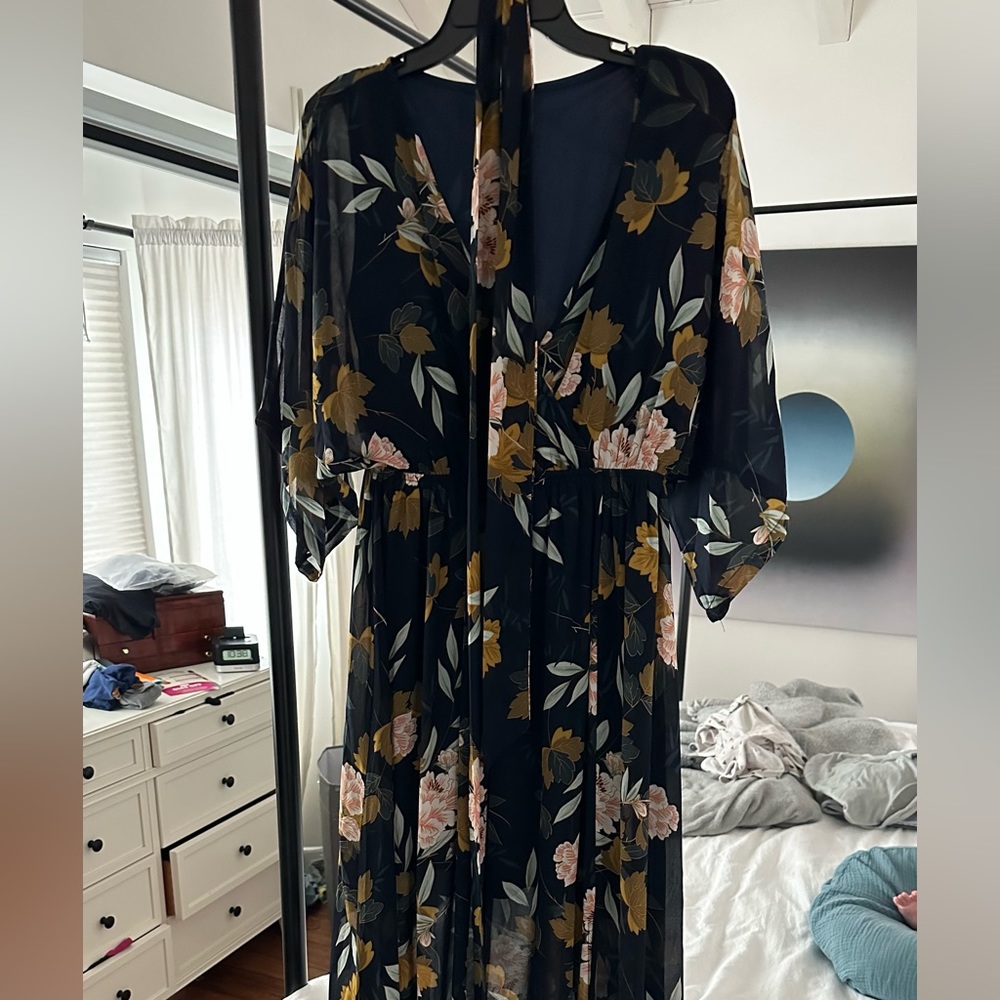 Baltic born navy floral dresw